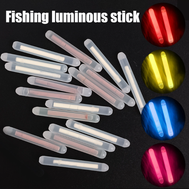 10Pcs 2.5-4.5mm Light Night Fishing Float Rod Lights Dark Glow Stick Fishing  Accessories Fluorescent Lightstick