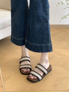 [Free Shipping] Retro-Style Women’S Slip-On Sandals 2026 New Spring/Summer Collection Beach Sandals With A Bohemian Vibe And Thick Soles