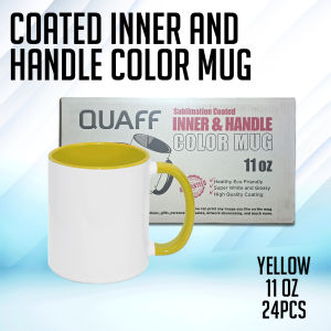 PP Supplies - 24pcs per order QUAFF Color Mug Coffee Mug with Inner and Handle Colored 11oz (Blanks)