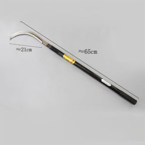 มีดขอด้ามยาว เคียวเหล็กแมงกานีส เคียวตัดหญ้า sickle เคียวชักตองตราเพชร60CM/65CM เคียวตัดกล้วย ใบมีดคม มีคุณภาพ