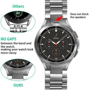 สายนาฬิกาโลหะสำหรับ Samsung Galaxy Watch 6 Classic และ Samsung Galaxy Watch 6 40mm-44mm สำรองเลสมากมีช่องว่างสร้อยข้อมือ
