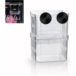 Aquarium Fish Breeder Box Isolation Box for Aquariums Hatching Incubator Box For BabyFish Shrimp