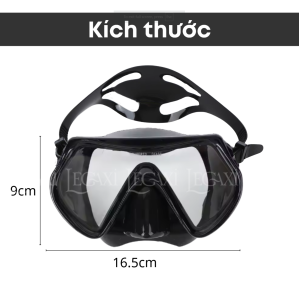 Mặt nạ lặn biển Zaba kính bơi an toàn ngăn nước giảm hấp hơi chống rỉ nước kính cường lực chống va đập