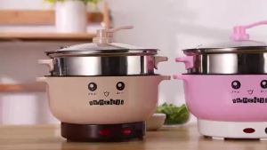 2.2.6L Non Stick Electric Multifunction Cooker Multi Steamboat Rice Mini Hot Pot Periuk Nasi Elektrik Pengukus Steamer
