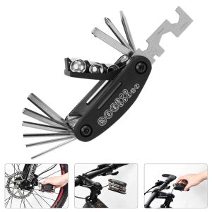 NALANILI 1Pcs Túi Công cụ MTB Cờ lê Allen 16 trong 1 Bộ công cụ sửa chữa xe đạp Bền bỉ Di động Cờ lê xe đạp đường