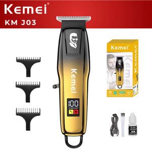 (CHÍNH HÃNG) Tông Đơ Cắt Tóc KM 709A Chấn Viền KM J03 - Bộ Tông Đơ Chính Hãng Kemei Cắt Bén Pin Trâu