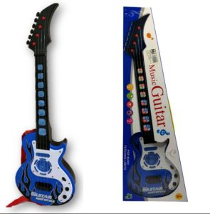 Children’s Guitar Toy with Exciting Flame Design Guitar Toys (Free AA battery)