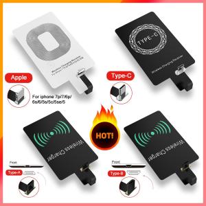 QI Wireless Charger Receiver ชาร์จไร้สายสำหรับโทรศัพท์สำหรับ IOS / Micro USB/ Type-C Wireless Charger Receiver For IOS / Micro USB/ Type-C D15