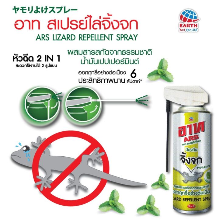 จิ้งจก จงออกไป วางใจ อาท สเปรย์ไล่จิ้งจก (Ars Lizard Repellent Spray