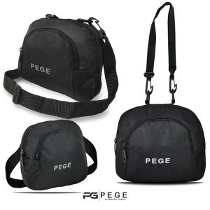 Tas Selempang Pria Polos Hitam Slingbag Mini Korea Style Slempang Cowok Murah - PG - 8863