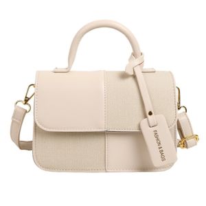 Thời trang Chặn màu Phụ nữ Túi đeo vai Di động Phong cách Hàn Quốc Túi du lịch mini PU Dung tích lớn Túi vuông nhỏ Sinh viên2026