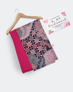 Paket Seragam Bridesmaid Lengkap Wisuda Lamaran Keluarga Kain Batik Motif Satin Maxmara Luxury