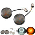 Motorcycle Accessories LED Indicator Board   Front and Rear Turn Signal Cover   Lampshade   Suitable for Harley  XL883. 