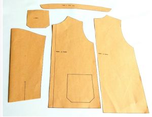 Pola instan / pola jiplak koko anak lengan panjang