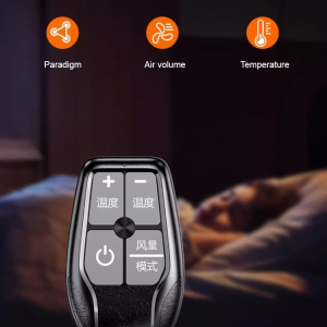 Mini Air Conditioner Remote Control Portable Universal Setting Button Lanyard Mini Remote Control