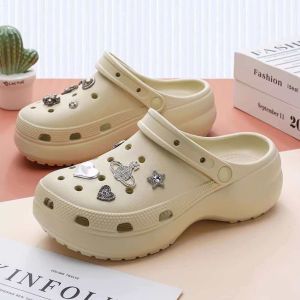 Free Shipping 2026 New Summer Beach Sandals For Women Featuring A Cloud-Like Design Thick Soles Height-Increasing Effect Non-Slip Features And A Closed-Toe Style