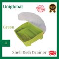 Shell Dish Drainer BIG Pingganan Tauban ng Plato Tuluan ng Plato Pinggan - Uniglobal #8808. 