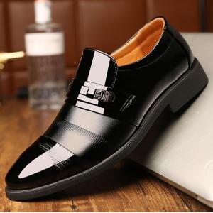 Giày Tây Nam Da Bóng Công Sở Đế Khâu Kiểu Dáng Công Sở Sang Trọng HP SHOSE