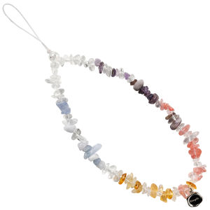 RINGKE® BEADED STRAP Crystal Gemstone Designed for Cell Phone Cases Bags Keys Cameras & ID QuikCatch Lanyard