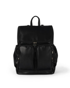 Bubsmamy Signature Diaper Backpack - Black Dimple Vegan Leather