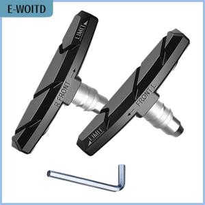 【E-WOITD】 1 Pair Durable Bicycle Silent Brake Pads Riding Brake Mount Pad Shoe Block Rubber Pads Long Lasting Good