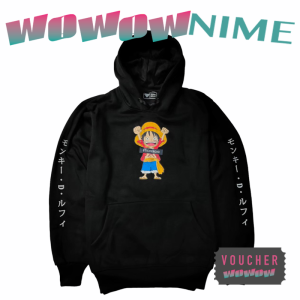 HOODIE JAKET SWEATER ANIME ONE PIECE  -  LUFFY POP - NARUTO - ONE PIECE - TOKYO GHOUL - Attack on Titan Shingeki no Kyojin - Sword Art Online CLOTHING DISTRO OUTFIT MANGA BRAND MEN / WOMEN PRIA / PEREMPUAN COWO / CEWE - TERMURAH