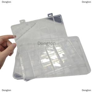 [COD] Donglon 1PC Jewelry Earring Bead Screw Holder Case 18 32 36 Grid Compartment Plastic Transparent Storage Box Display Organizer Container