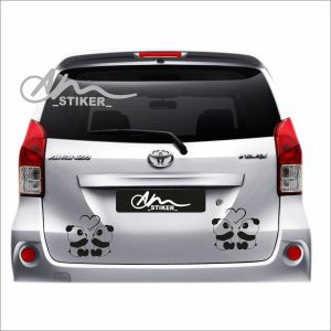 CUTTING STIKER ANA MULYA STIKER BODY MOBIL STICKER PANDA LOVE