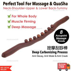 [SG Stock] Massage Stick Wooden Massage Stick Lymphatic Drainage Massager Meridian Massage Tool Massage Tool Muscle