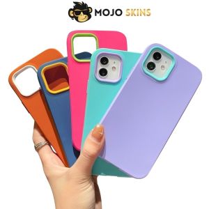 [MojoSkins] 3 In 1 Anti Drop Case Casing Silicon - iPhone 12 Pro Max / 13 Pro Max / 11 / 12 Pro iPhone 11 X XR XS Max / 7 Plus