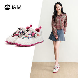 Joy&Mario Women’s Sports Shoes Rubber Sole Cartoon Casual  Womens Lace-Up Sneakers