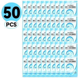 100Pcs Disposable Toilet Seat Cover Mat / Portable Waterproof Safety Toilet Seat Pads for Travel Camping Bathroom Accessiories / Waterproof Seats Cushion for Travel and Camping
