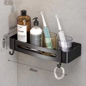 Classy Luxe Bathroom Shelf Toilet Punch-Free Storage Wall-Mounted Shower Triangle/Straight Corner Storage Toilet Bathroom