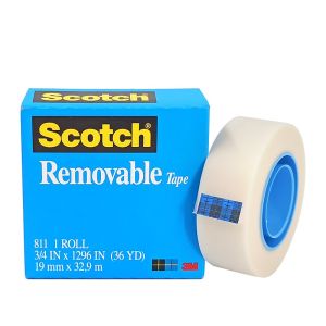 3M 811 Removable Tape Matte Finish 3/4" x 1296"/19mm*32.9m