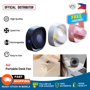 Xiaomi 3Life 312 Portable Mini Desk Fan for Bedroom Bedside Table 3 Speed Adjustable Rotating Non Slip Fast Cooling Rechargeable Desktop Wireless Fan for Indoor Outdoor Work Room Student Home Office Dormitory Work Travel Valentines Gift  VMI Direct
