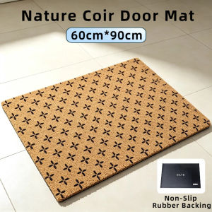 【Ready Stock】Heavy Duty Nature Coir Doormat Coir Entrance Mat Wear Resistant Home Garden Floor Mat