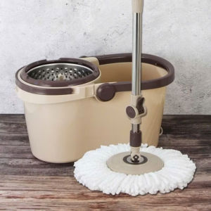 Bộ Lau Nhà Xoay Tay Lồng Vắt Bằng Inox LocknLock ETM466 (hàng chính hãng)