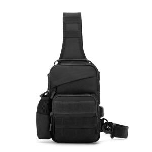 【UNI ACE】Chest bag Traveling Running Mens Outdoor  Shoulder Sling Pack Walking bags Waterproof With USB Charging Port