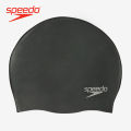Speedo Men & Women Fitness Swim Caps Plain Moulded - Black - 8-709849097. 