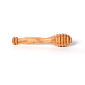 MMLUCK 10/15/16cm Wooden Honey Dipper Natural Wood Handmade Honey Stirrer Spoon Eco-Friendly Deep Grooves Honey Dipper Stick For Jars