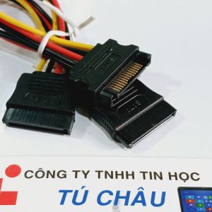 Cáp chia Sata 1 ra 2 (1 đầu Đực ra 2 đầu Cái) / Cáp dài: 20Cm (Đầu Thẳng / Đầu Vuông)
