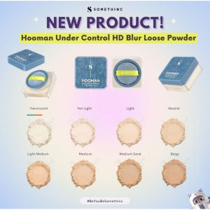 SOMETHINC Hooman Under Control HD Blur Loose Powder - Bedak Tabur I MENGONTROL MINYAK I COVER I HALUS I NATURAL