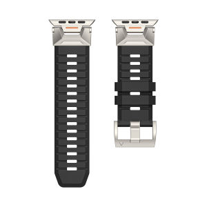 Yizilin Strap Watch Band Fluororubber for Apple Watch Ultra 3 2 1 Series 11 10 9 8 7 6 5 4 3 SE FKM Sports Loop Bracelet