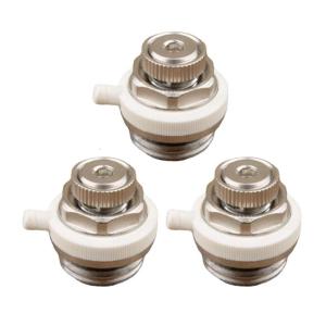 3Pcs Automatic Air Vent Self Bleeding Radiator Valves 1/2inch 3/4inch Bleed Plug Valves Automatic Bleed Valves Easy to Use