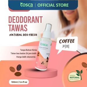 TOSCA DEODORAN ANAK DAN DEWASA AMAN UNTUK IBU HAMIL & IBU MENYUSUI BUSUI- Penghilang Bau Ketiak TOSCA Natural Deodorant Spray 100ml deodorant tawas alami