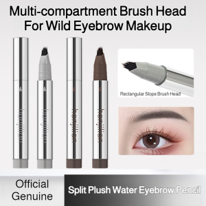 💕Three-Dimensional Wild Eyebrows💕Multi-Pronged Plush Water Eyebrow Pencil Durable Waterproof Non-Fading Distinct Roots Wild Eyebrows Four-Pronged Eyebrow Pencil持久防水眉笔