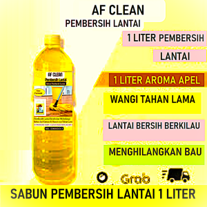 AF Clean Pembersih Lantai Floor Cleaner Sabun Pel lantai 1Liter - Apel Pembersih Lantai 1L