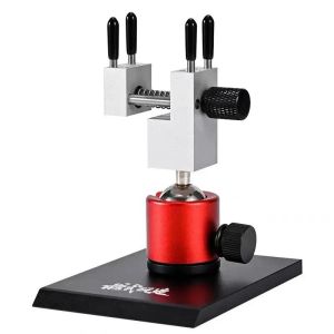 MSWZ MS083 360 Degree Rotating Table High Precision Split Vise Clamp for Gundam Gunpla DIY GK Assembly Model Clamping Tool Detachable Handheld Clamping Clamp Vise