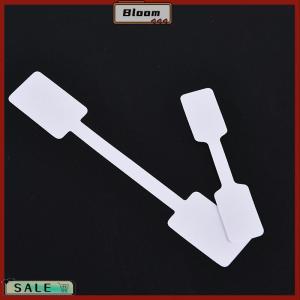 Follow Get New[Bloom Z] ป้ายราคาสีขาว100ชิ้นพร้อมเชือกแขวนเครื่องประดับรองเท้าเครื่องเขียนผ้า