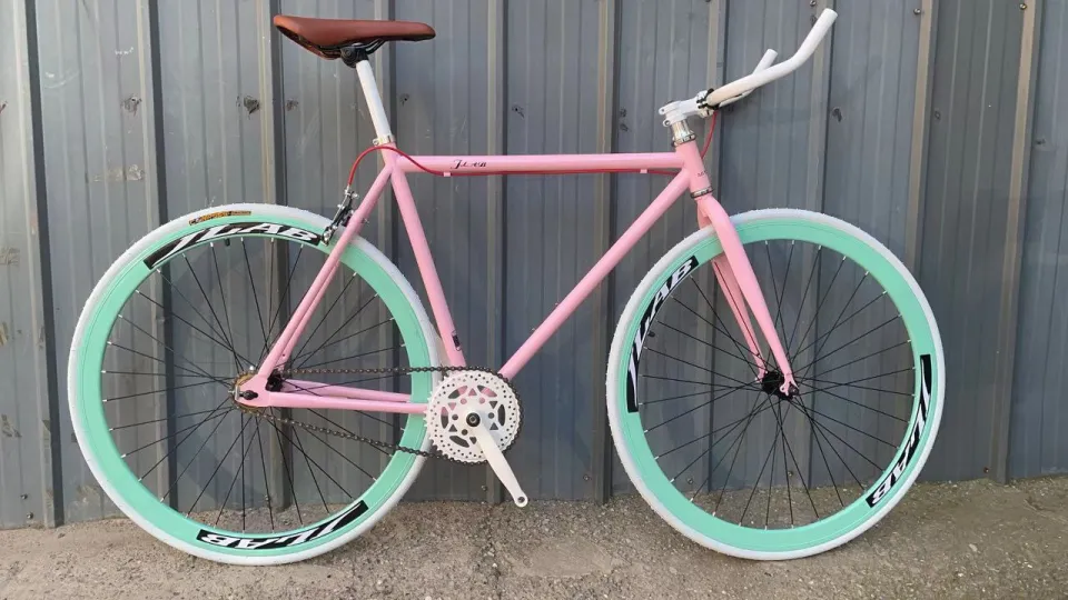 Tsunami Bike Fixie Bike All Pink Bike SOLANA FIXIE STEEL